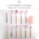 thumbnail image 5 of Kitchen Utensils Set 11Pcs Silicone Non-stick Barreled Cooking Utensils Set Silica Gel Utensil Wooden Handle Kitchenware Set, 5 of 5