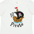 thumbnail image 4 of Inktastic Lil' Pirate Pirate Ship, Pink Bandana Boys or Girls Toddler T-Shirt, 4 of 5