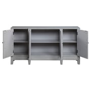 ACME Magdi Rectangular Console Table in Antique Gray