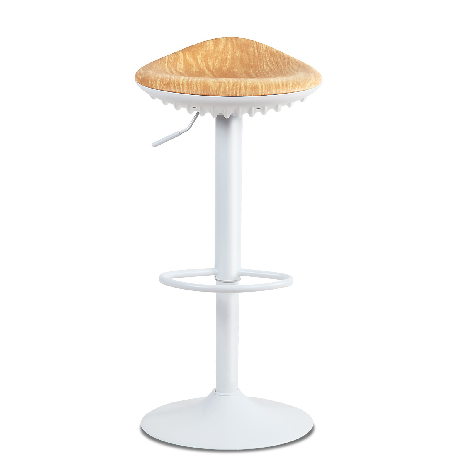 Kidol & Shellder Swivel Bar Stools White Modern Counter Height