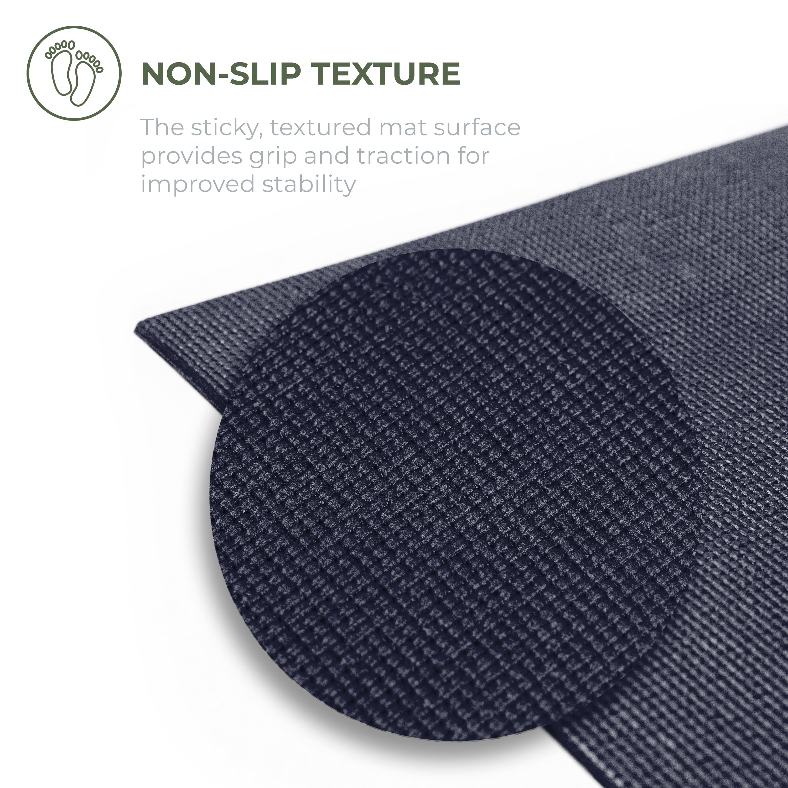Sunshine Yoga Explore Bulk Yoga Mats, 10-Pack – 68" x 24", 4mm Thick, Non-Slip & Durable – Ideal for Studios, Schools & Gyms, Navy