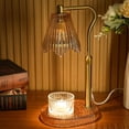 thumbnail image 1 of Candle Warmer Lamp with Adjustable Height - Flameless 4-Level Dimmable Wax Warmer, Timer Function & Stylish Design in Multiple Colors (Brown), 1 of 6
