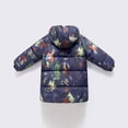 thumbnail image 3 of EnJoCho Kids Long Hooded Puffer Coat, Thick Lined Full-Zip Quilted Outerwear, Windproof Warm Insulated Jacket, Versatile Boys Girls Winter Outerwear for Sports and Everyday Cold Season Wear, 3 of 4