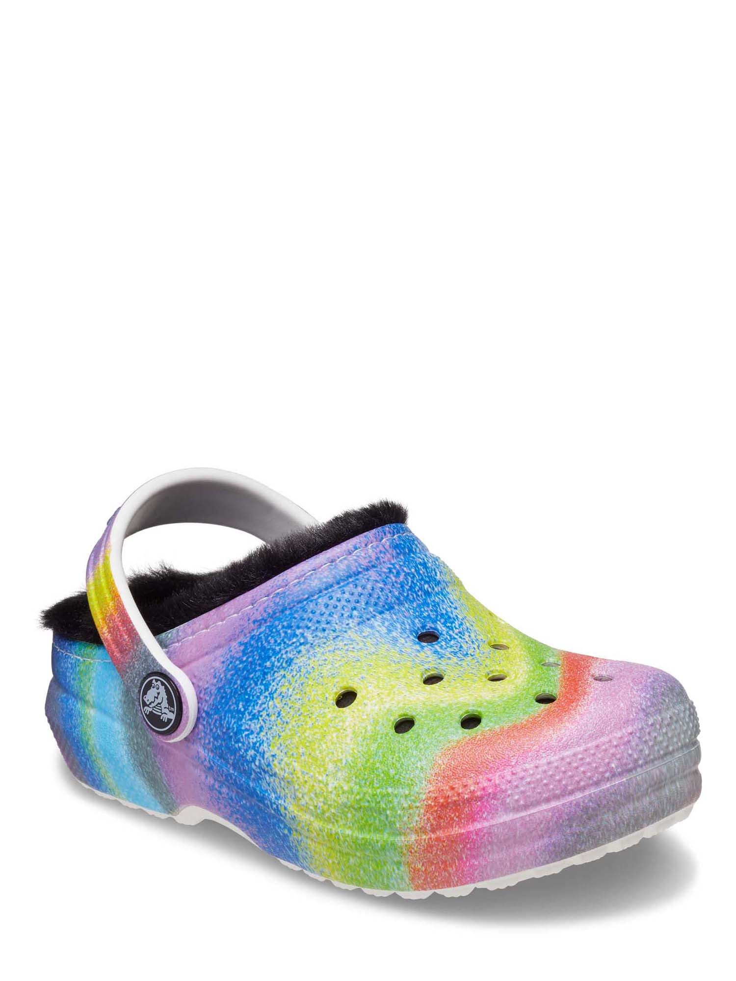 Crocs Kids Classic Lined Spray Dye Toddler Clog, Sizes 4-13 - Walmart.com