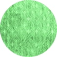 thumbnail image 1 of Ahgly Company Indoor Round Abstract Emerald Green Contemporary Area Rugs, 8' Round, 1 of 4