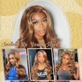 thumbnail image 3 of Peluca Keuet Blonde Highlight para cabello humano, 40 cm, 13 x 4, 5/27, balayage, 3 of 5