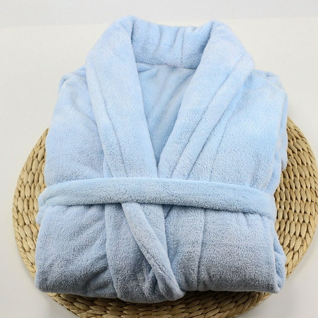 Albornoz De Terciopelo Coral Súper Suave, Cálido Y Acogedor, Fuerte Absorción De Agua, Duradero Y Duradero, Diseño Versátil, Ideal Para Salón De Belleza U Hotel, Utilizado