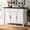Off White, variant on ROGALIS 48 inch Buffet Cabinet with Storage, Farmhouse Sideboard with Adjustable Shelves, off white