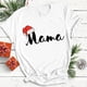 thumbnail image 4 of Camisetas a juego con gorro de Papá Noel para la familia, ropa a juego para madre, padre e hijos, camisetas para fiestas navideñas, atuendos para vacaciones de invierno, 4 of 5