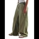 thumbnail image 2 of Pantalones de Rayas de Tiro Bajo para Mujer, Estilo Bohemio, con Cordón Ajustable y Pernera . Verde M, 2 of 10