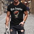 thumbnail image 4 of Mens Football T-Shirts Short Sleeve Rugby Printed Graphic Tees Summer Top Crewneck Casual Sport Funny Tshirts (XL, Black), 4 of 5