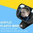 thumbnail image 3 of DMDUOU Baby Car Mirror,Rear Back Seat View Mirror, Shatterproof Acrylic Glass, 360° Adjustable, Suction Cup & Clip Base for Windshield or Sun Visor, Monitor Your Child Safely Multicolor, 3 of 9