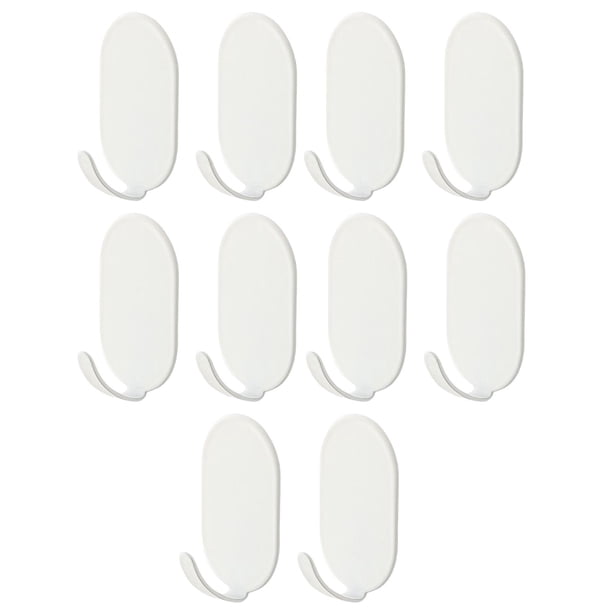 10 Piezas de Perchas Multifuncionales Macarena Perchero montado en la pared blanco