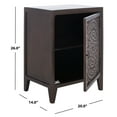 thumbnail image 6 of SAFAVIEH Thea Mid-Century Retro 1 Door Carved Nightstand, Brown, 6 of 7