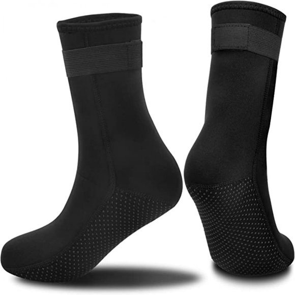 3mm Thick, Ultimate Warmth in Any Conditions Waterproof Neoprene Socks for Men & Women