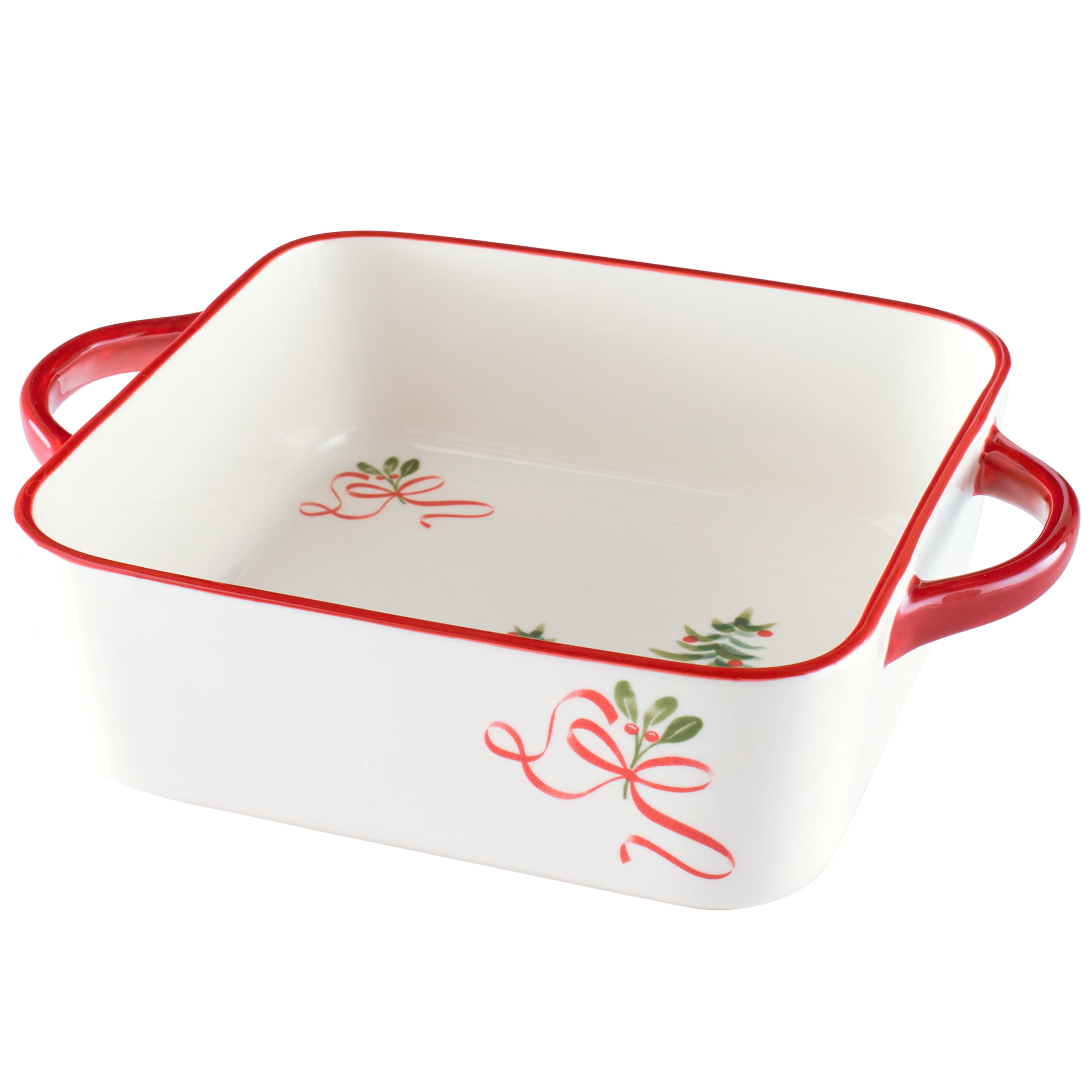 Better Homes & Gardens Holiday Pattern 8" x 8" Square Stoneware Baking Dish