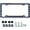 1 Pc Black, variant on American Flag License Plate, Decorative Front Plate, Patriotic Car Decor