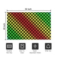 thumbnail image 5 of Rainbow Color Checkered Pattern Door Rugs,Washable Non Slip Door Mats Indoor,Decorative Door Mats,Entry Mat Indoor for Entrance,Bedroom,Kitchen,Bathroom,20"x32", 5 of 6