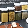thumbnail image 4 of Contenedor de almacenamiento de alimentos de 700/1300/1800ML, nevera de cocina de plástico, caja de fideos, tanque de almacenamiento multigrano, Organizadores de utensilios de cocina 1100ML Bearachild HA000782-02B, 4 of 6