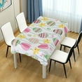 thumbnail image 7 of Dreamtimes Easter Bunny Eggs Tablecloth, Waterproof Washable Polyester Square Table Cover, Durable Tablecloth for Kitchen Dining Table Party Decor,60"X 60", 7 of 7