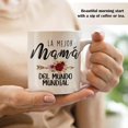 thumbnail image 2 of GIFAMI Mother Gifts, Mom Birthday Mother's Day Chrismas Spanish Gifts Idea for Women, Mom Coffee Mug (La Mejor Mama, 11oz. Light Blue Accent Mug), 2 of 7