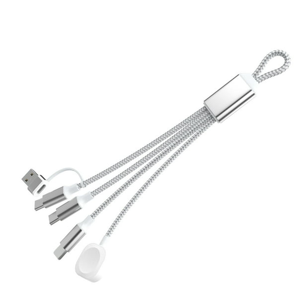 Inteprter Cargador USB-C 5 en 1 premium de fácil carga rápida, compatible con relojes y tabletas, carga rápida USB-C para múltiples Electrónica Teléfono+TipoC+Reloj 5 en 1 PD 60W