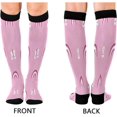 thumbnail image 2 of GZHJMY 1 Pair Rainbow Butterfly Pattern Compression Socks for Women Men, Knee High Stocking for Running,Athletic,Medical, 2 of 7