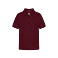 thumbnail image 5 of Wonder Nation Girls School Uniform Interlock Short Sleeve Polo Shirt, Sizes 4-18 & Plus, 5 of 8
