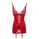 thumbnail image 3 of VISgogo Camisón transparente sexy para mujer, vestido blanco con dobladillo de encaje y escote en V profundo, S/ M/ L/ XL/ XXL VISgogo moda, 3 of 7