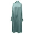 thumbnail image 2 of PINQI 6-13 Years Children Kids Daily Casual Dress O Neck Dress Kids Girls Solid Elegant Dress Casual Long Sleeve Solid Color Hooded Dress(Mint Green-a,10-11 Years), 2 of 4