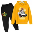 thumbnail image 1 of Sudadera con capucha de Super Mario bros para niños, traje de pantalones, abrigo informal para niños y niñas, sudadera de algodón de manga larga de Pokémon, ropa deportiva para niños, 1 of 1