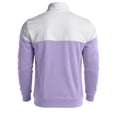 thumbnail image 6 of IAJDKMEK Men's Quarter Zip Pullover Sweater - Stand Collar Color Block Pullover for Men with Loose Fit and Front Zipper for Sports and Casual Daily Wear,Light Purple L, 6 of 8