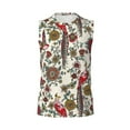 thumbnail image 6 of Lsque Dark Enchanted Flowers And Birds Print Men's Cotton Blend Sleeveless Muscle Shirts (S-3XL)- Moisture Wicking, Odor Protection, UPF 30+,3X-Large, 6 of 8