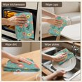thumbnail image 5 of 6 Pcs Pioneer Flower Floral Print Pattern Kitchen Towels, Funny Microfiber Dish Towel Set, 18" X 26" Tea Towels, 5 of 6