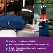 Cabeau Evolution S3 Travel Pillow, Memory Foam Airplane, Steel, Size No Size