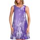 thumbnail image 1 of Balery Snowflakes Vestidos de verano para mujer con estampado: vestido holgado sin mangas, vestido playero informal y cómodo para días calurosos., 1 of 7