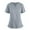 A002-Gray, variant on Scrubs for Women Solid Scrub Tops Women Casual Short Sleeve Summer Nurse Uniforms with Pockets