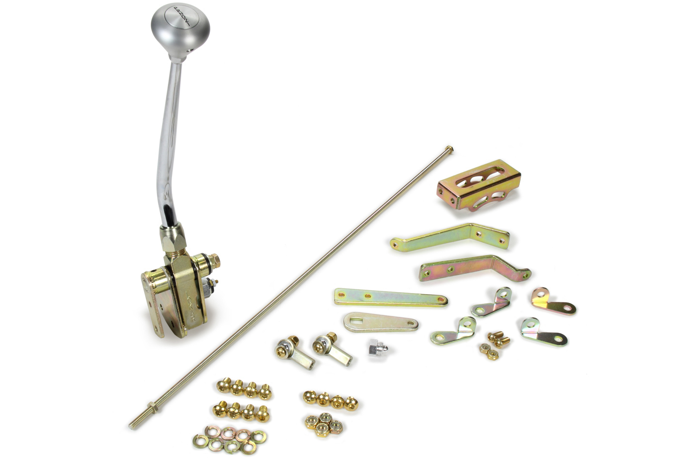 Lokar FMS6350CM LOCFMS6350CM FLOOR MOUNT SHIFTER; 12IN. LEVER; MUSHROOM SHIFT KNOB; FOR 350 TRANSMISSION; IN