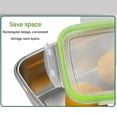 thumbnail image 3 of Food Storage Case, 304 Stainless Steel Food Storage Container Multifunctional Airtight Refrigerator Box for Fruit Lunch Snacks, 3 of 8