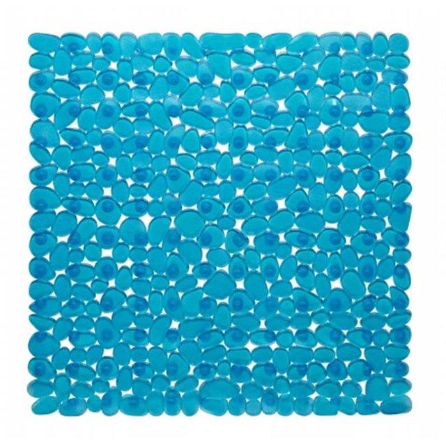TM-ROC-ST-24 21 x 21 Pouces Stand Cailloux Vinyle Tapis de Bain & 44; Ardoise