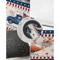 thumbnail image 3 of Independence Day Indoor Doormat,Comfy Shaggy Mats for Bathroom Farm Blue Truck USA Flag Plush Floor Rugs Cozy Shag Doormat Carpets Indoor Entrance Decor Patriotic Fireworks, 3 of 6