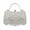 Silver, variant on REMANLAND Women's Sparkling Rhinestone Fringe Evening Handbag with Top Handle and Chain Strap, Pink