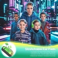 thumbnail image 5 of homicozy Noise Cancelling Headphones for Kids,Teens Ages 3-16,Cool Cyberpunk Ear Hearing Protection,SNR 25dBSound Proof Safety Earmuffs for Concerts,Monster Trucks,Sensitive Ears(Green), 5 of 8