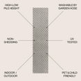 thumbnail image 3 of JONATHAN Y SOUTH BEACH 2 x 8 Runner Rug, Rabat Pile Mini-Diamond Trellis - Dark Gray/Ivory, SBH101C-28, 3 of 8