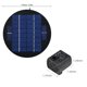 thumbnail image 5 of Decdeal 9V 3W Panel solar Fuente de energía solar Kit de bomba de agua sumergible sin escobillas para pájaro, 5 of 8