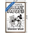 thumbnail image 3 of Disney Mickey Mouse - Steamboat Willie Wall Poster, 22.375" x 34", Framed, 3 of 3