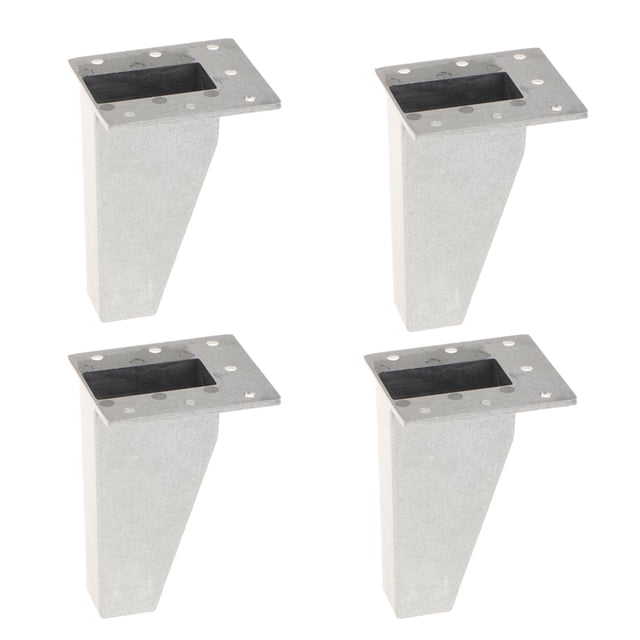 Soporte de zócalo de pierna de sofá de 4 piezas Sunnimix Plata Pata de sofá resistente