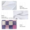 thumbnail image 2 of Yayeee Kitchen Hanging Hand Towels Set of 2 with Loop Bathroom Absorbent Tie Towel, Pink and Purple Plaid Pattern, 2 of 7