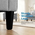 thumbnail image 4 of Puremind 2 Piece Sofa Set for Living Room, Linen Fabric Sofa and Loveseat Set, L Shape Sectional Couch Set with Storage Ottoman for Apartment/Small Space, Light Gray‌, 4 of 7