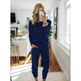 thumbnail image 6 of Weardear Womens Fall 2 Piece Outfits Lounge Sets Long Sleeve Crewneck Pullover Tops and Long Pants Tracksuits Sweatsuits, 6 of 7
